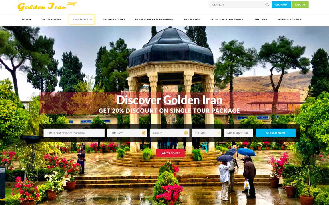 وب سایت توریستی و گردشگری GoldenIran وب سایت توریستی و گردشگری GoldenIran