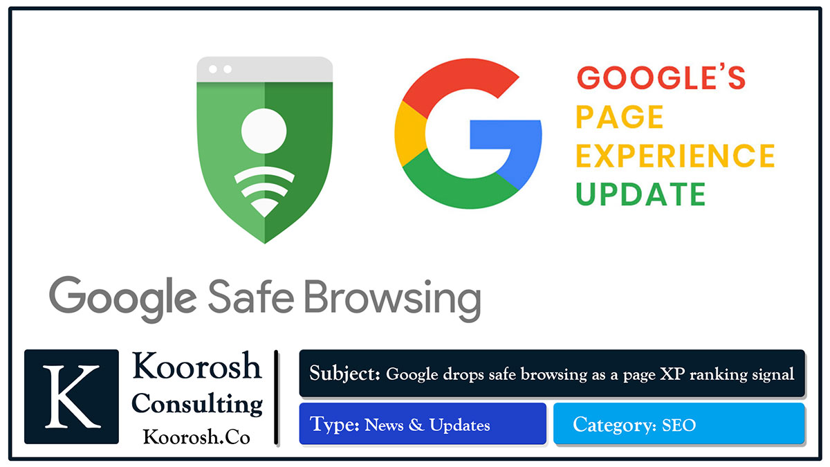 حذف سیگنال Safe Browsing در رتبه بندی Page Experience حذف سیگنال Safe Browsing در رتبه بندی Page Experience